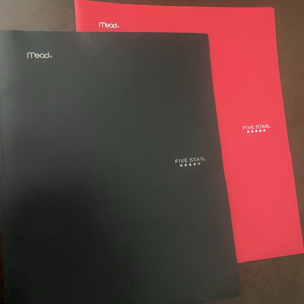 Mead Five Star Stay-Put Pocket Folder (Pack of 2) Assorted Color